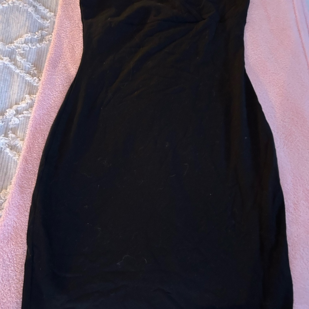 Wild Fable Black Strapless Bodycon Mini Dress